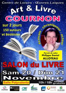 Je serai enchantée de partager ma passion avec toi au salon du livre de Cournon d'Auvergne ce samedi 20 et dimanche 22 novembre 2021.